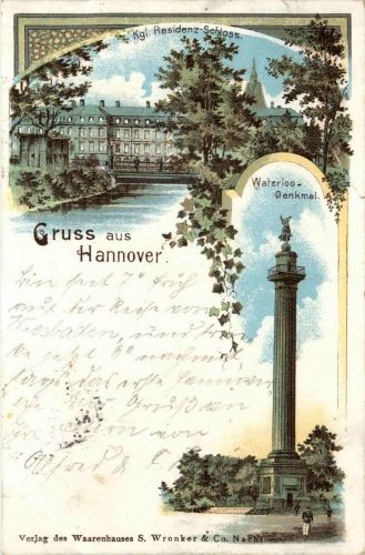 Gruss aus Hannover - Litho