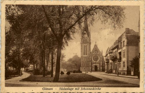 Giessen - Südanlage mit Johanneskirche