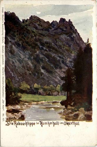 Die Rabowklippe bei Romkerhall im Okerthal