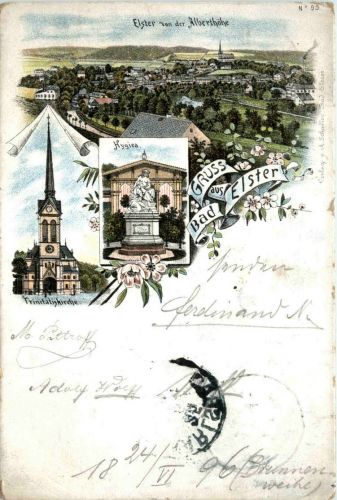 Gruss aus Bad Elster - Litho 1896