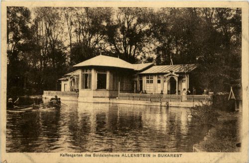 Bukarest - Kaffeegarten des soldatenheims Allenstein