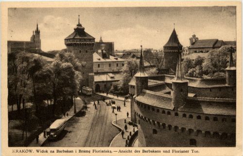 Krakau - Ansicht des Barbakans