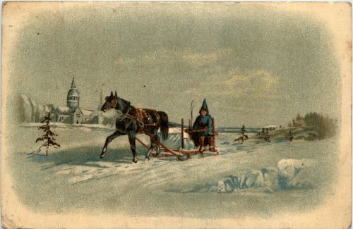Pferd mit Kutsche