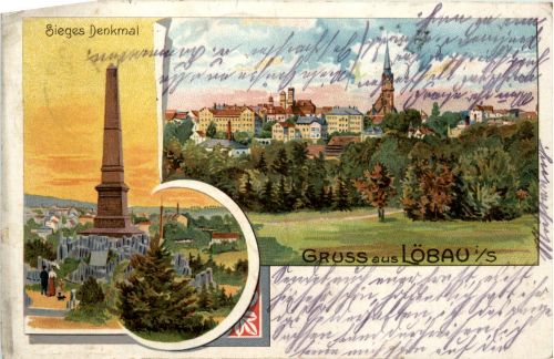 Gruss aus Löbau - Litho
