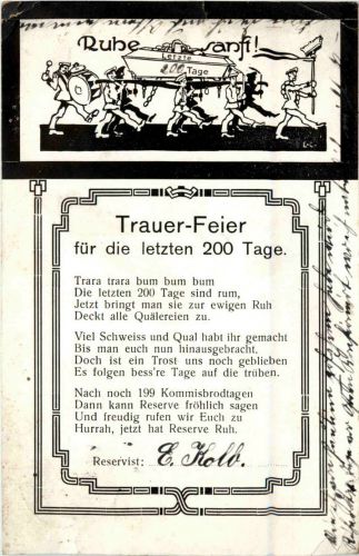 Trauer Feier