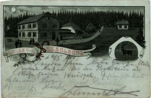 Gruss vom Vesselberg - Litho