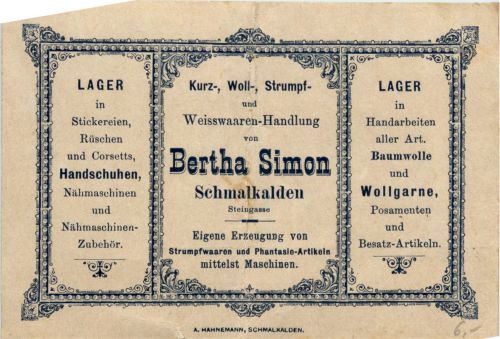 Schmalkalden - Bertha Simon