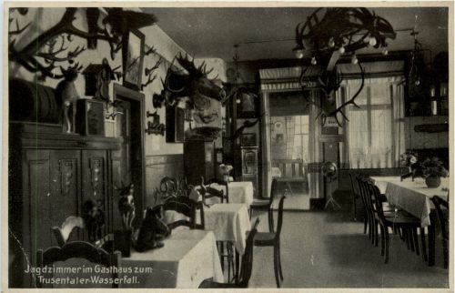 Jagdzimmer im Gasthaus zum Trusentaler Wasserfall