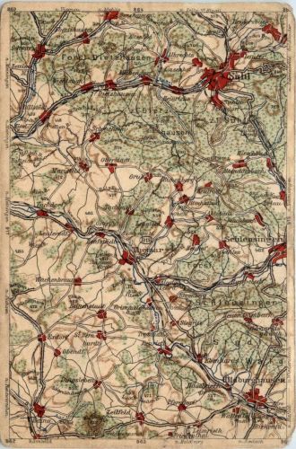 Suhl - Landkarte map