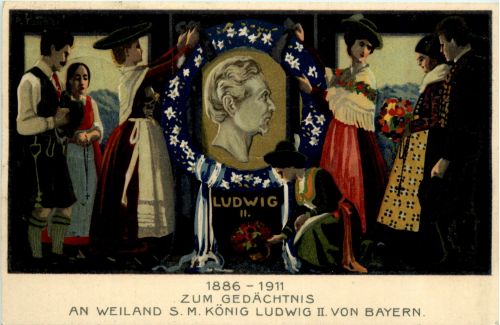 König Ludwig II - Zum Gedächtnis 1911 - Ganzsache