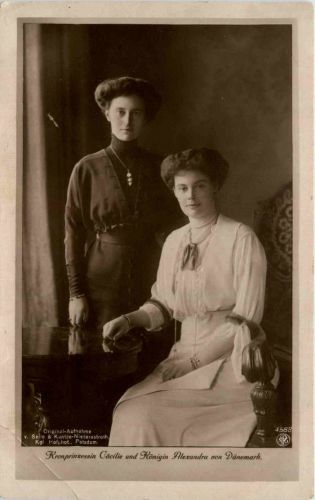Kronprinzessin Cecilie und Königin Alexandra von Dänemark