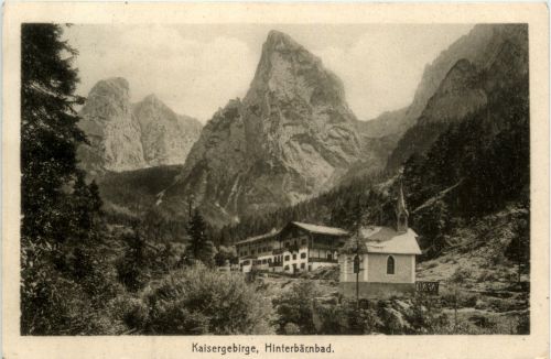 Kufstein/Tirol und rundherum - Hinterbärenbad, Kaisergebirge