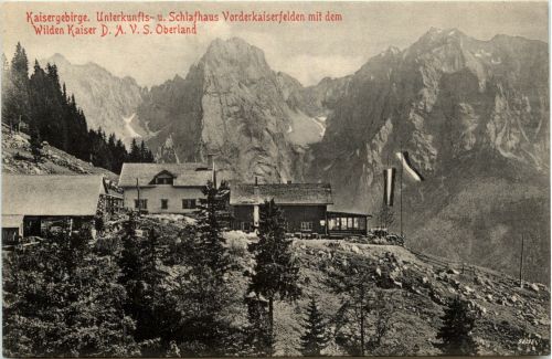 Kaisergebirge, Unterkunfts- u.Schlafhaus Vorderkaiserfelden r