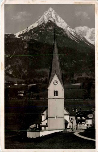 Kufstein/Tirol und rundherum - Pfarrkirche Schwoich bei Kufstein mit Hohen Kaiser