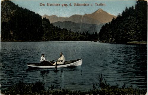 Der Hechtsee geg. d. Brünnstein u. Traiten