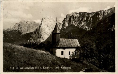 Kufstein/Tirol und rundherum - Antoniuskapelle i. Kaisertal bei Kufstein