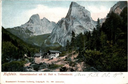 Kufstein/Tirol und rundherum - Hinterbärenbad mit kl. Halt u. Todtenkirchl