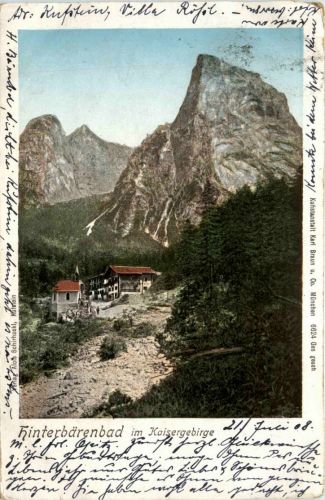 Kufstein/Tirol und rundherum - Hinterbärenbad im Kaisergebirge
