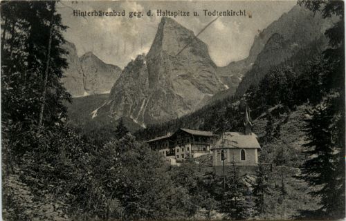 Hinterbärenbad geg. d. Haltspitze u. Todtenkirchl