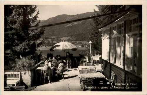 Sonstige Tirol - Thiersee, Ausblick v. Hotel u. Pension Charlotte