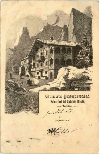 Sonstige/Tirol - Gruss aus Hinterbärenbad, Kaisertal bei Kufstein