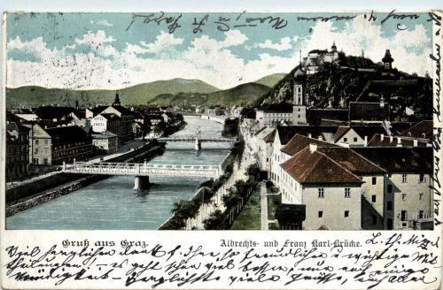 Graz/Steiermark - Graz, Albrechts- und Franz Karl-Brücke