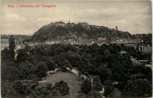 Graz/Steiermark - Graz, Schlossberg mit Volksgarten