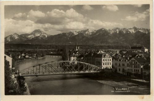 Villach/Kärnten - Villach, mit Karawanken
