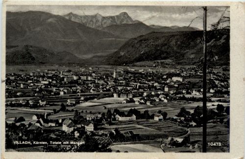 Villach/Kärnten - Villach, Totale mit Mangart