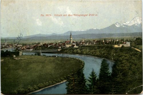 Villach/Kärnten - Villach, mit dem Mittagskogel