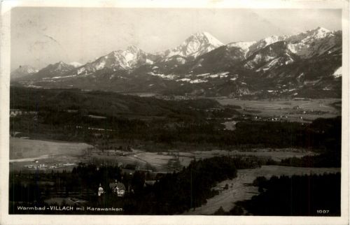 Villach/Kärnten - Villach, Warmbad mit Karawanken