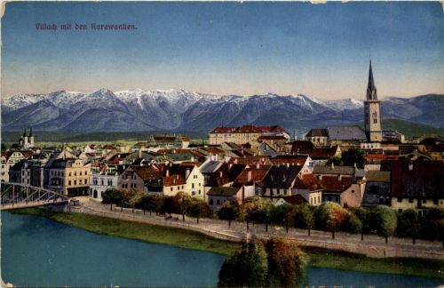 Villach/Kärnten - Villach, mit den Karawanken