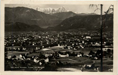 Villach/Kärnten - Villach, Totale mit Mangart