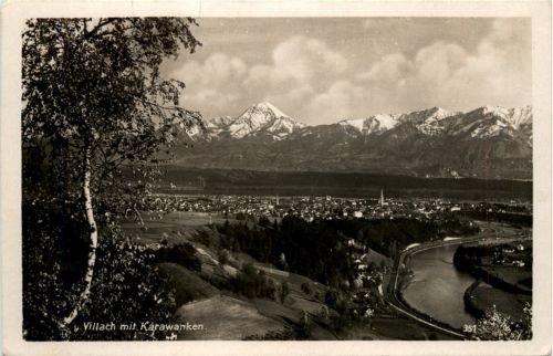 Villach/Kärnten - Villach, mit Karawanken