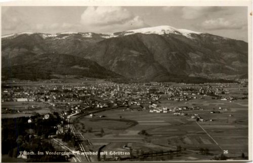 Villach/Kärnten - Villach, Im Vordergrund, Warmbad mit Görlitzen