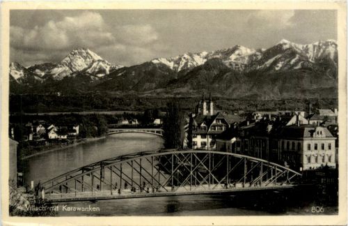 Villach/Kärnten - Villach, mit Karawanken