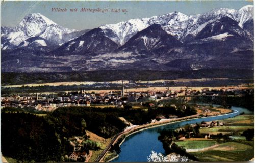 Villach/Kärnten - Villach, mit Mittagskogel