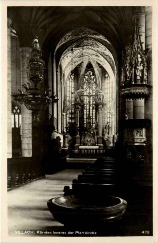Villach/Kärnten - Villach, Inneres der Pfarrkirche