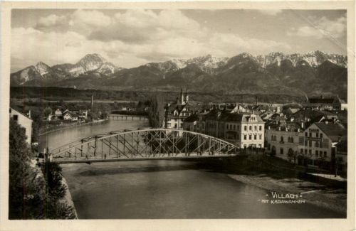 Villach/Kärnten - Villach, mit Karawanken