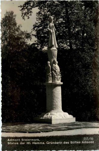 Admont, Statue der Hl. Hemma, Gründerin des Stiftes Admont