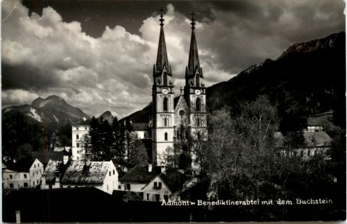 Admont/Steiermark - Admont, Benedektinerabtei mit dem Buchstein