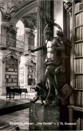 Admont/Steiermark - Admont, Bibliothek : Das Gericht v. J.TH. Stammel