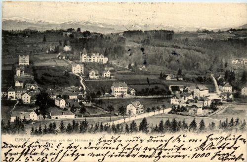 Graz/Steiermark - Graz, Rosenberg von der Hilmwarte