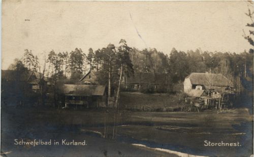 Schwefelbad in Kurland - Storchnest - Feldpost