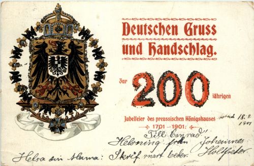 Deutschland - 200jähriges Bestehen des Königreich Preussens - Litho