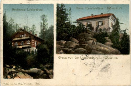 Gruss von der Louisenburg Kösseine