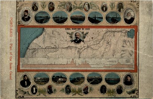 Port Said - Plan of the Suez Canal