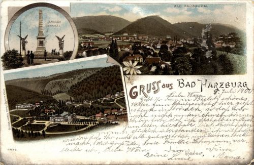 Gruss aus Bad Harzburg - Litho