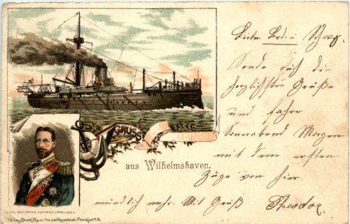 Gruss aus Wilhelmshaven - Litho