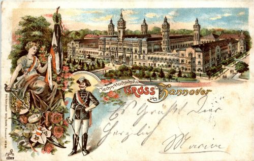Gruss aus Hannover - Litho